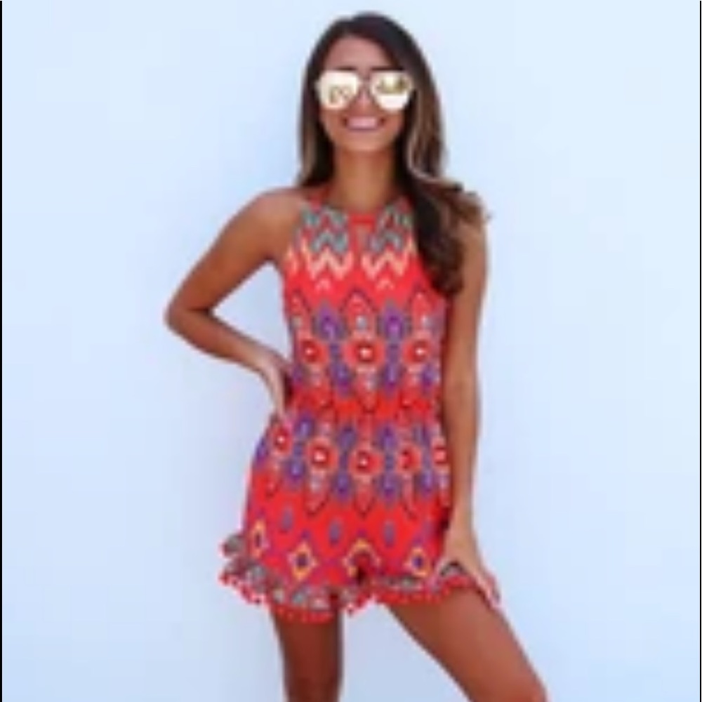 Vibrant boutique romper